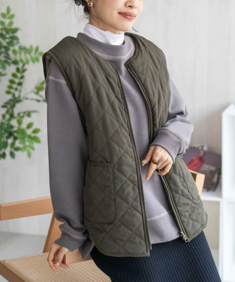 nAvy  配色ステッチトレーナー レディース商品画像-6