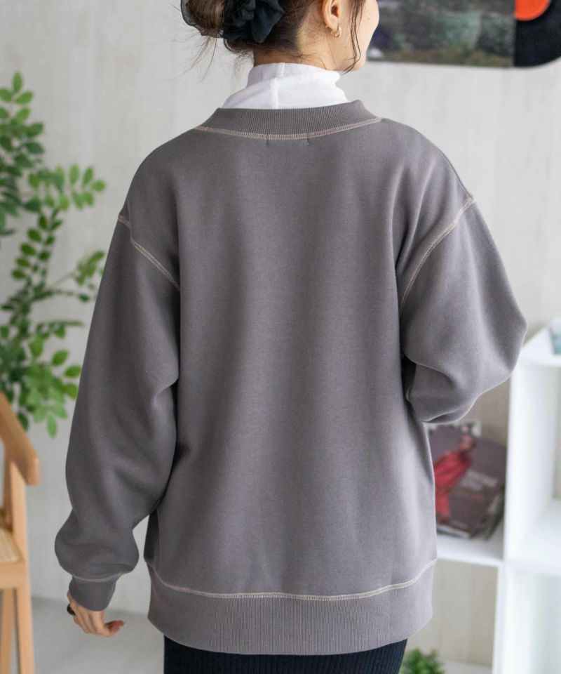 nAvy  配色ステッチトレーナー レディース商品画像-8