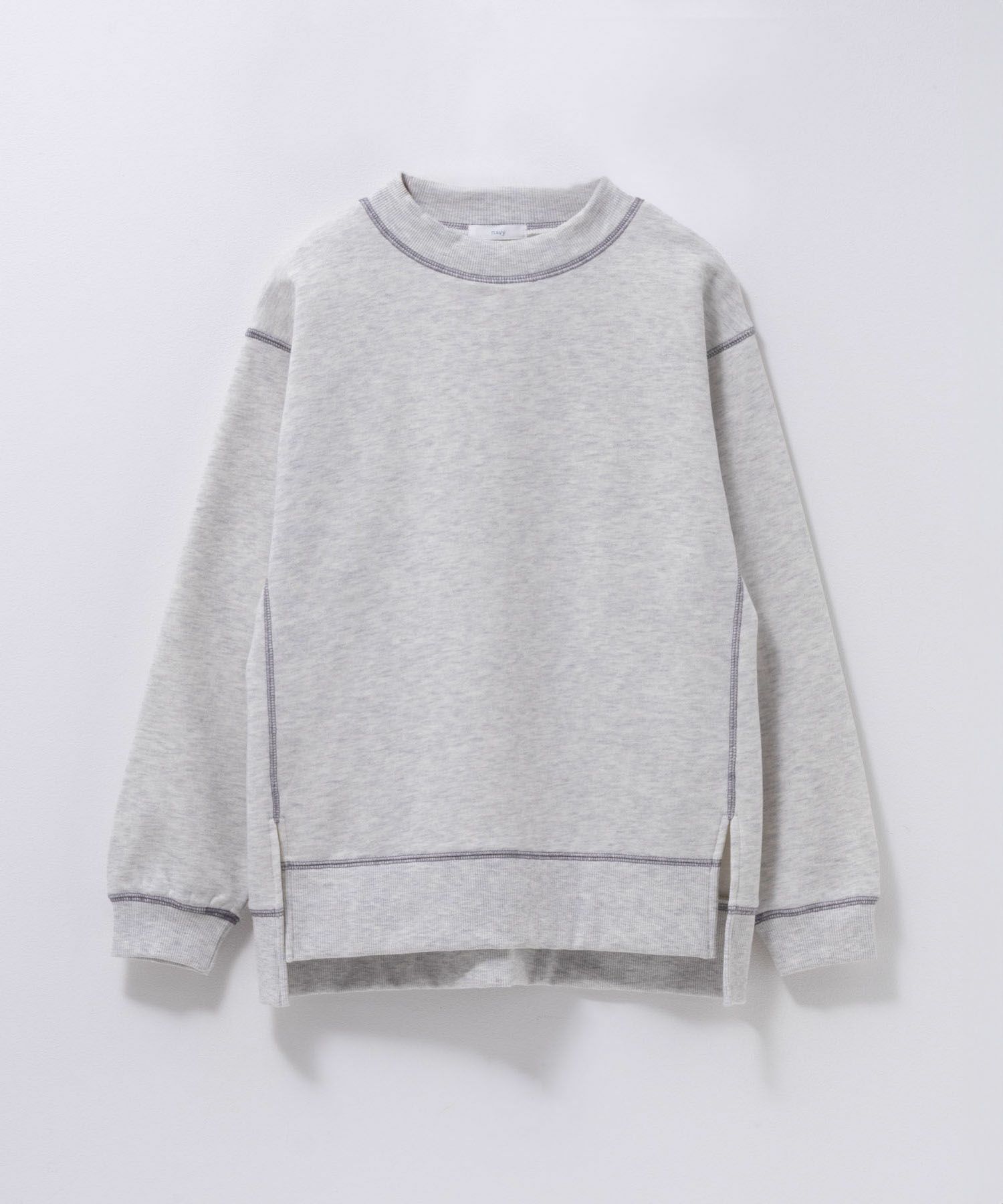nAvy 配色ステッチトレーナー レディース