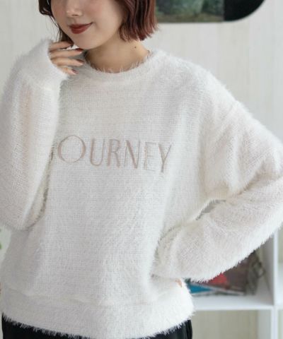 Howdy Marie  シャギーロゴプルオーバー レディース