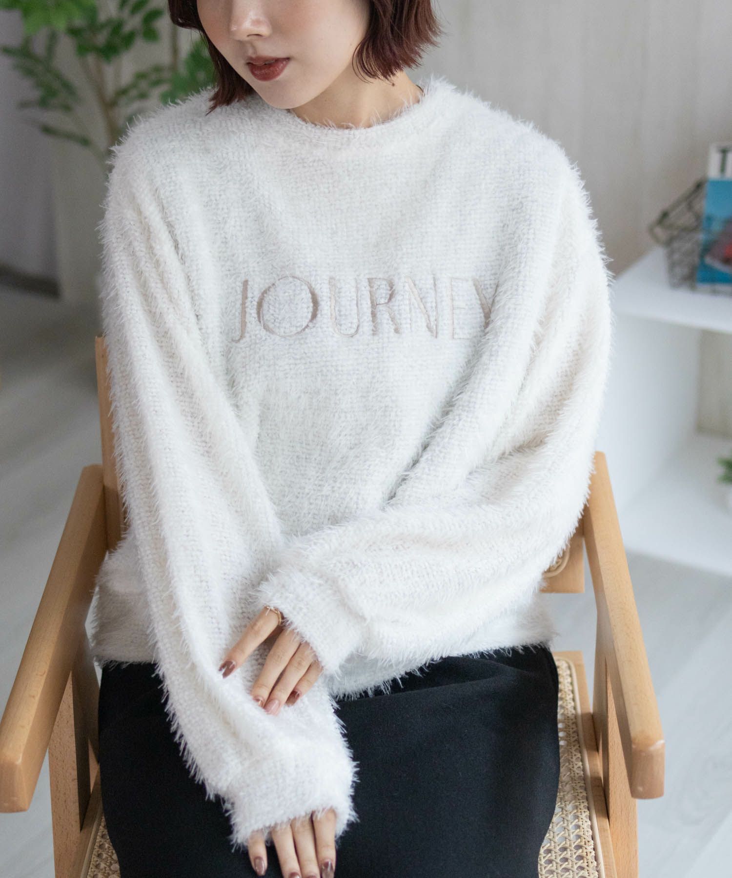 [期間限定価格]Howdy Marie  シャギーロゴプルオーバー レディース商品サムネイル-6