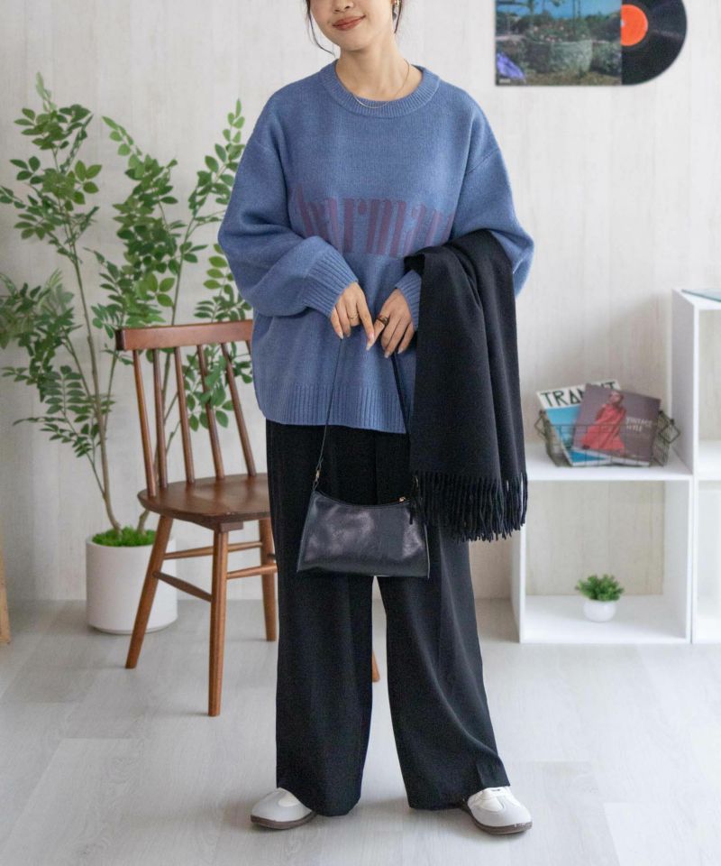 NAVY ロゴメッセージニット レディース商品画像-12