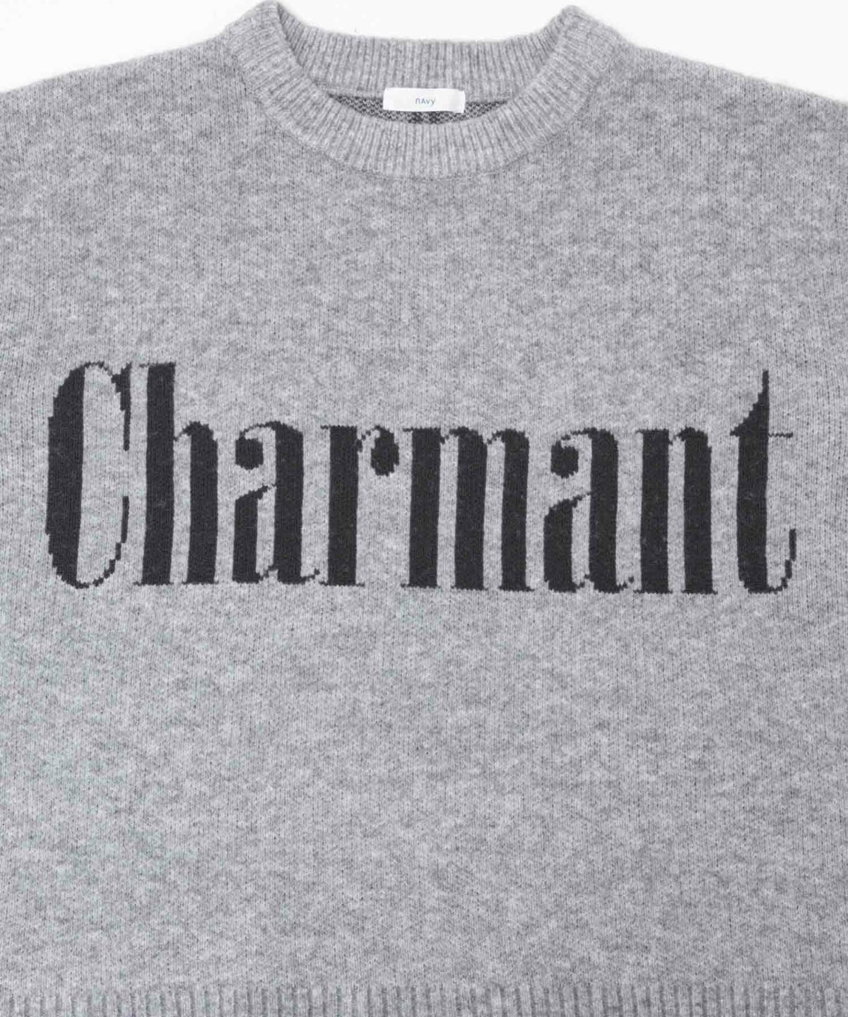 NAVY ロゴメッセージニット レディース