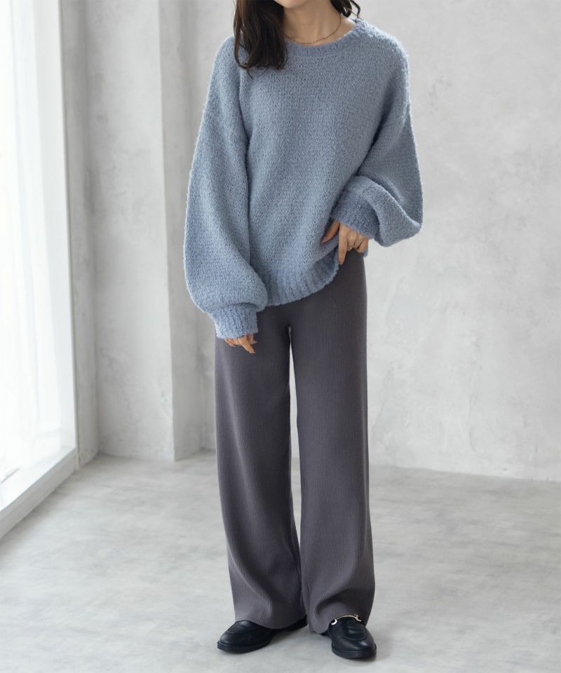 HusHusH  ツイード柄ニットプルオーバー レディース商品画像-9