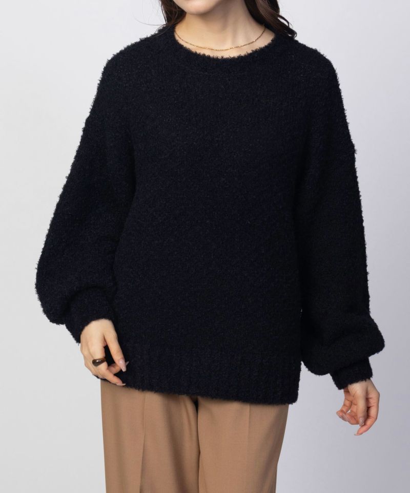 HusHusH  ツイード柄ニットプルオーバー レディース商品画像-10