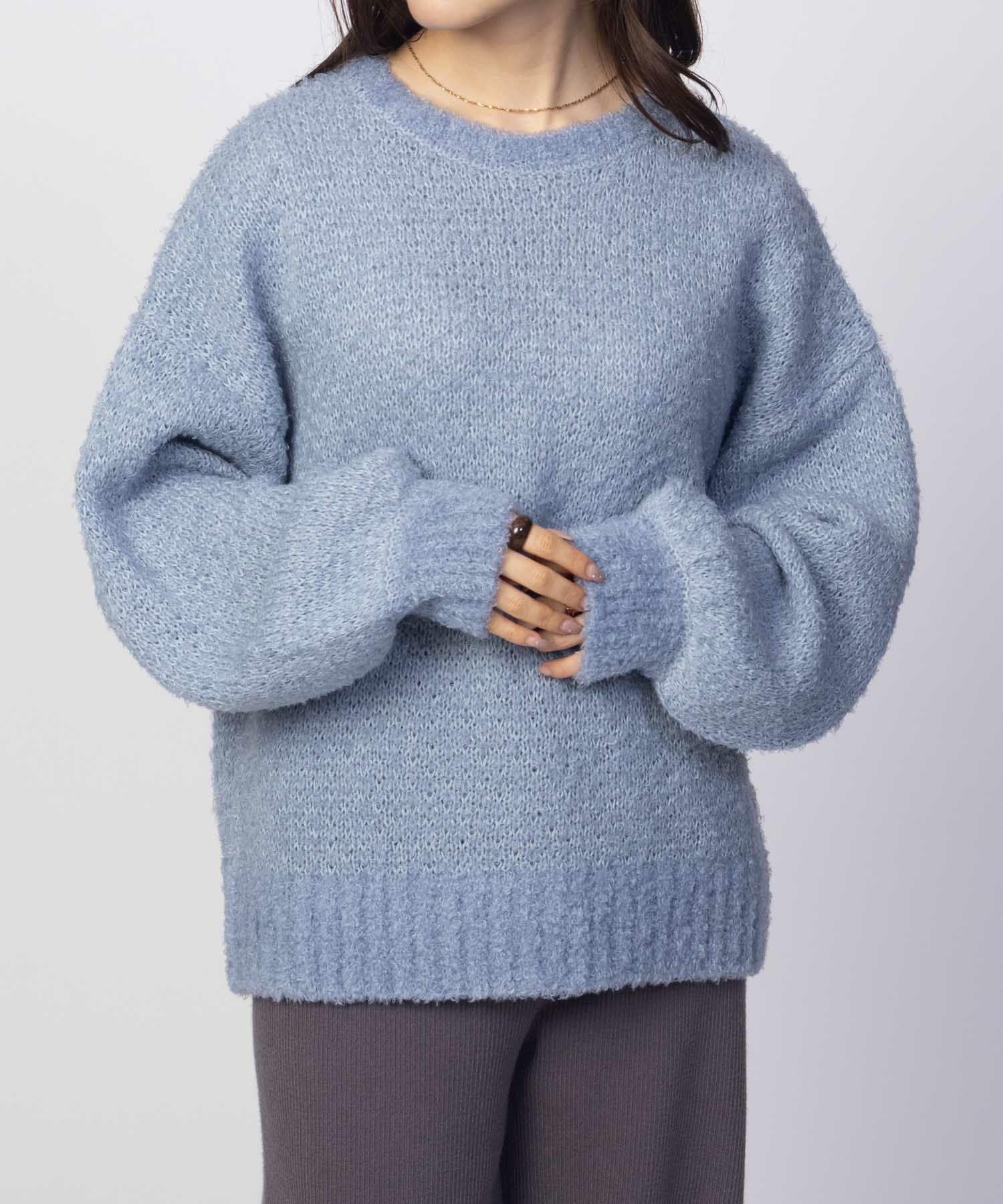 HusHusH  ツイード柄ニットプルオーバー レディース商品画像-12