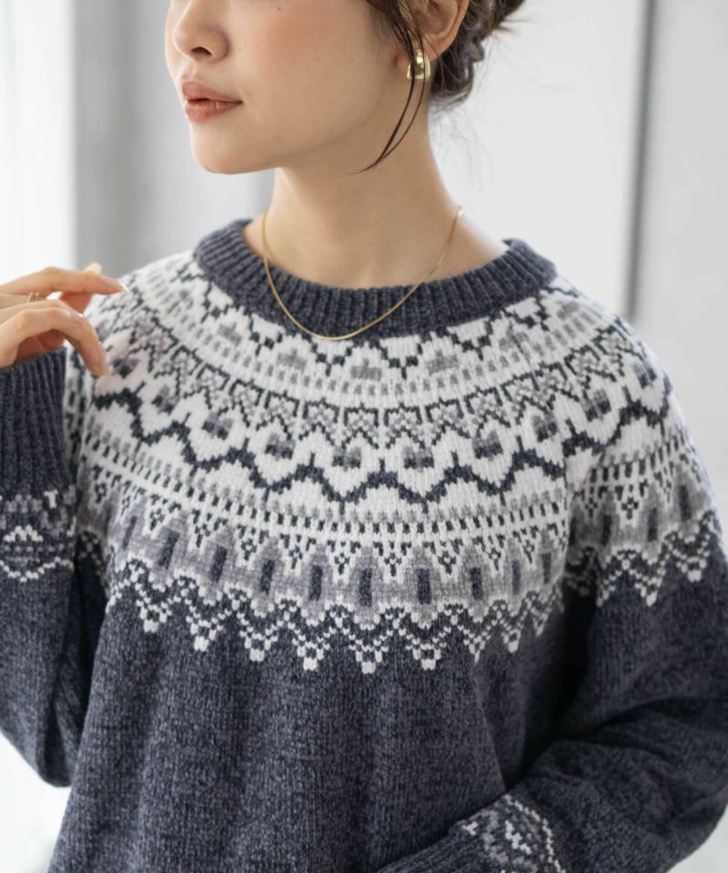 Howdy Marie  求心柄モールニット レディース商品画像-10