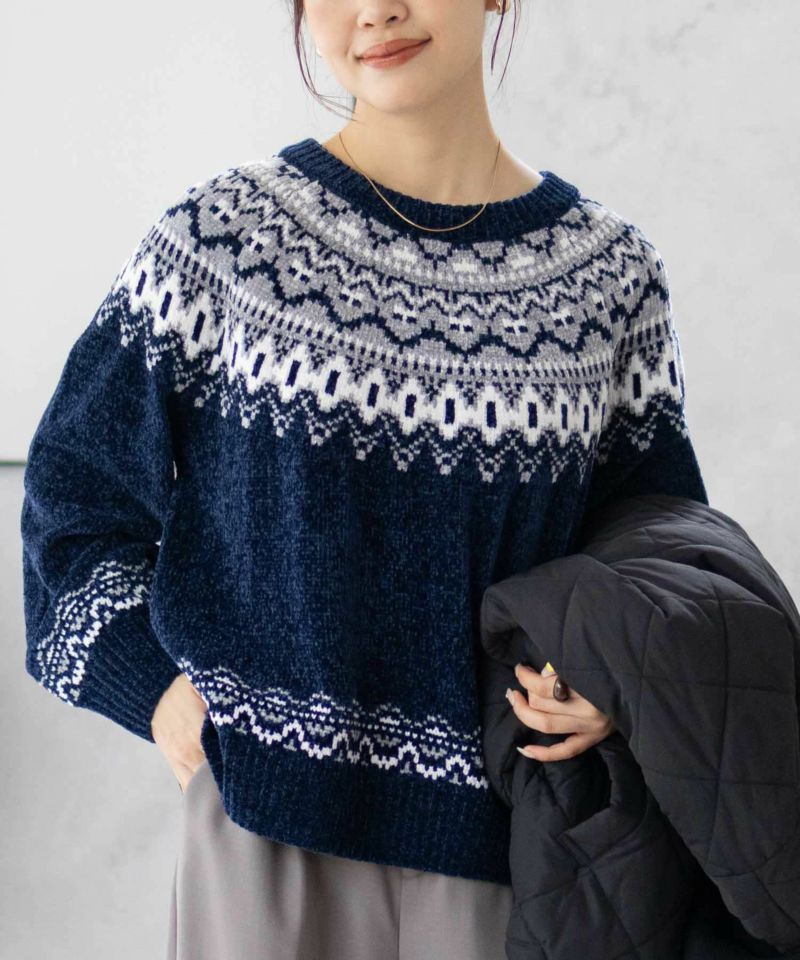 Howdy Marie  求心柄モールニット レディース商品画像-14