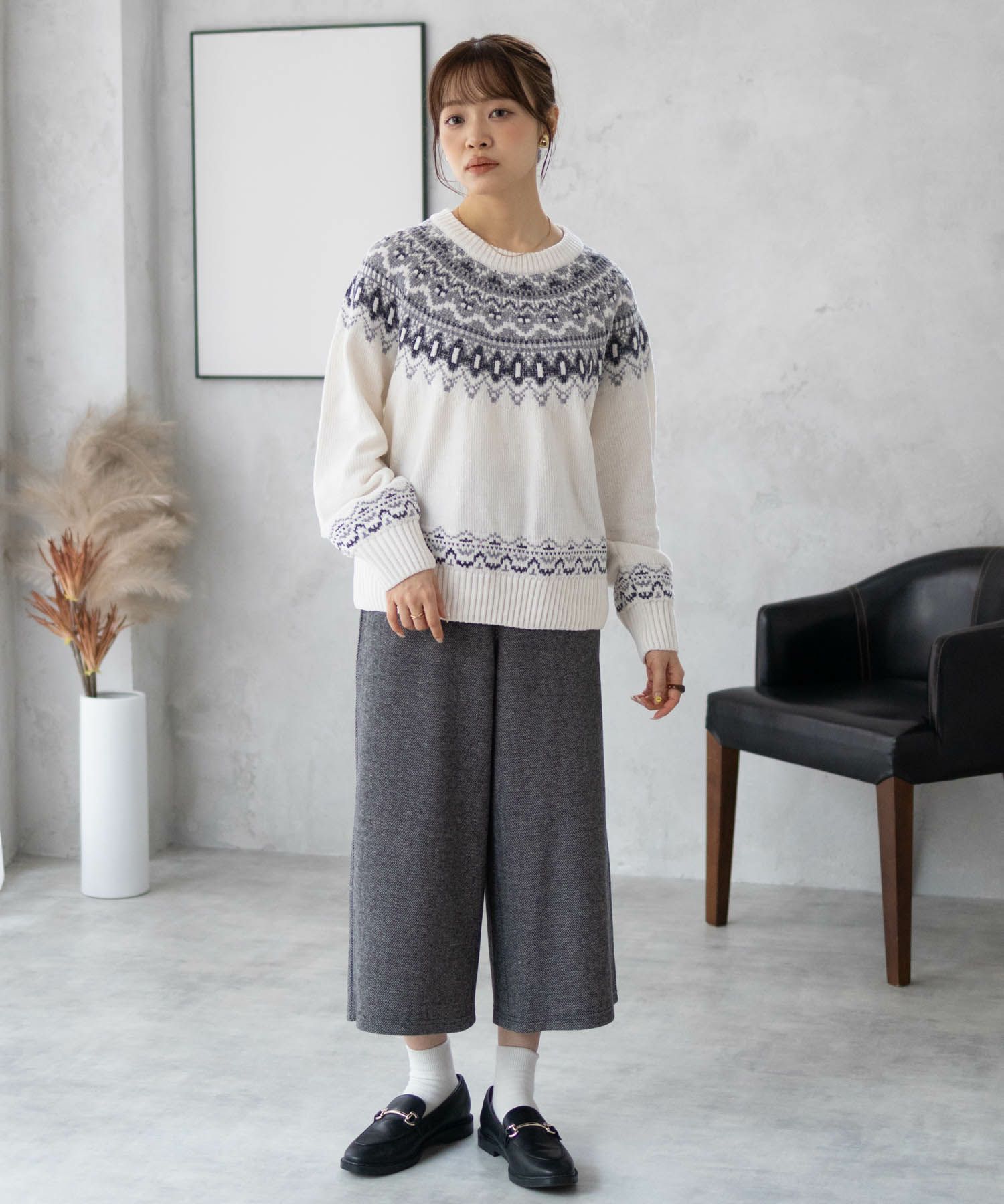 Howdy Marie  求心柄モールニット レディース商品画像-25