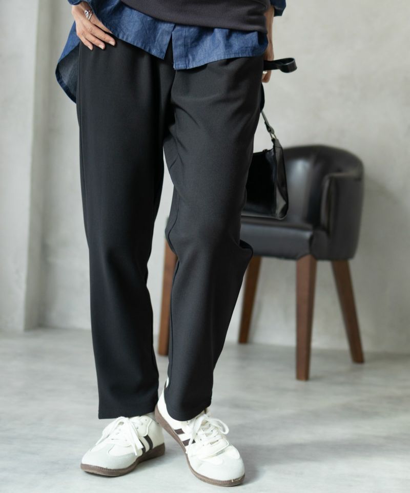 NAVY  ボンディングテーパードパンツ レディース商品画像-2