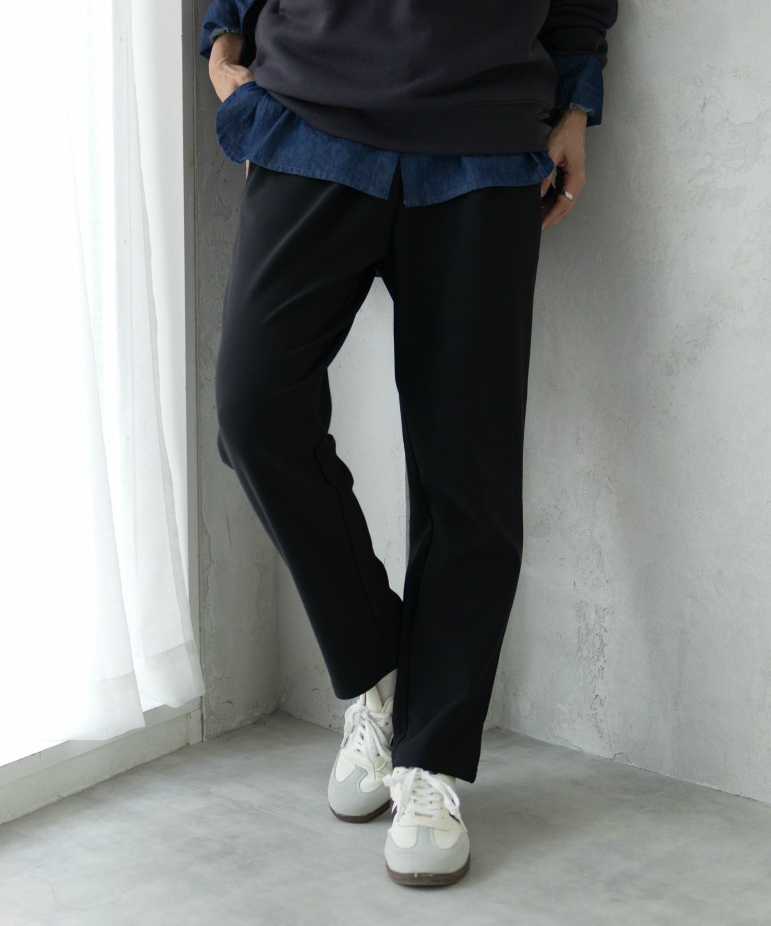 NAVY ボンディングテーパードパンツ レディース商品サムネイル-4