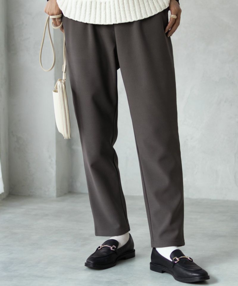 NAVY  ボンディングテーパードパンツ レディース商品画像-5