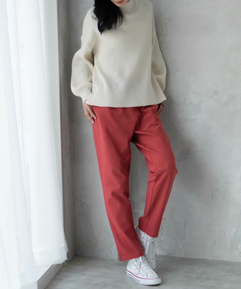 NAVY  ボンディングテーパードパンツ レディース商品画像-12