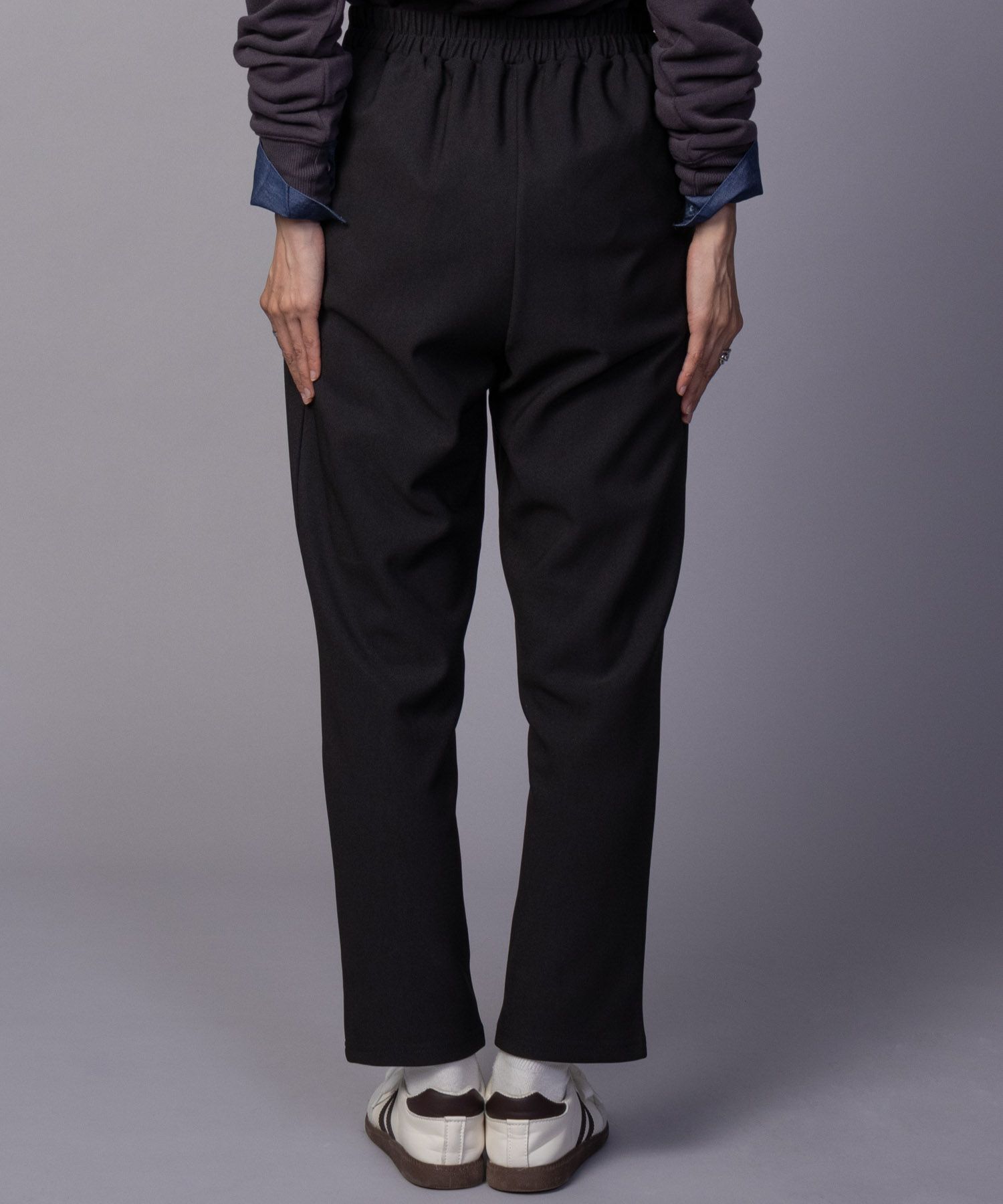 NAVY ボンディングテーパードパンツ レディース