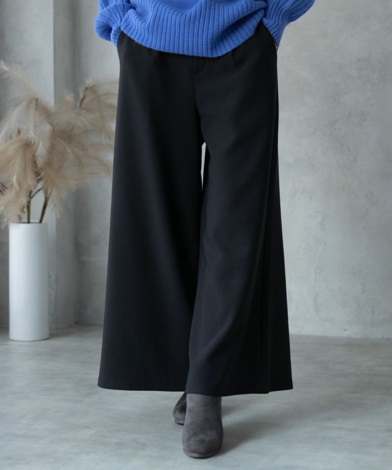 NAVY  ボンディングワイドパンツ レディース商品画像-4