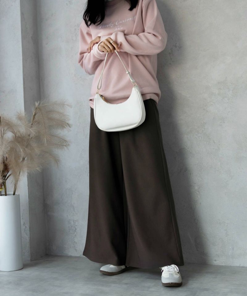 NAVY ボンディングワイドパンツ レディース商品画像-8