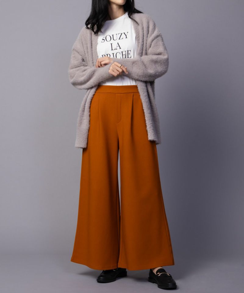 NAVY  ボンディングワイドパンツ レディース商品画像-23