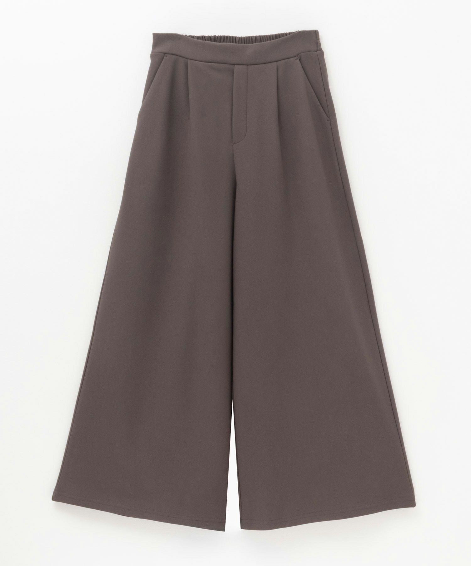 NAVY ボンディングワイドパンツ レディース