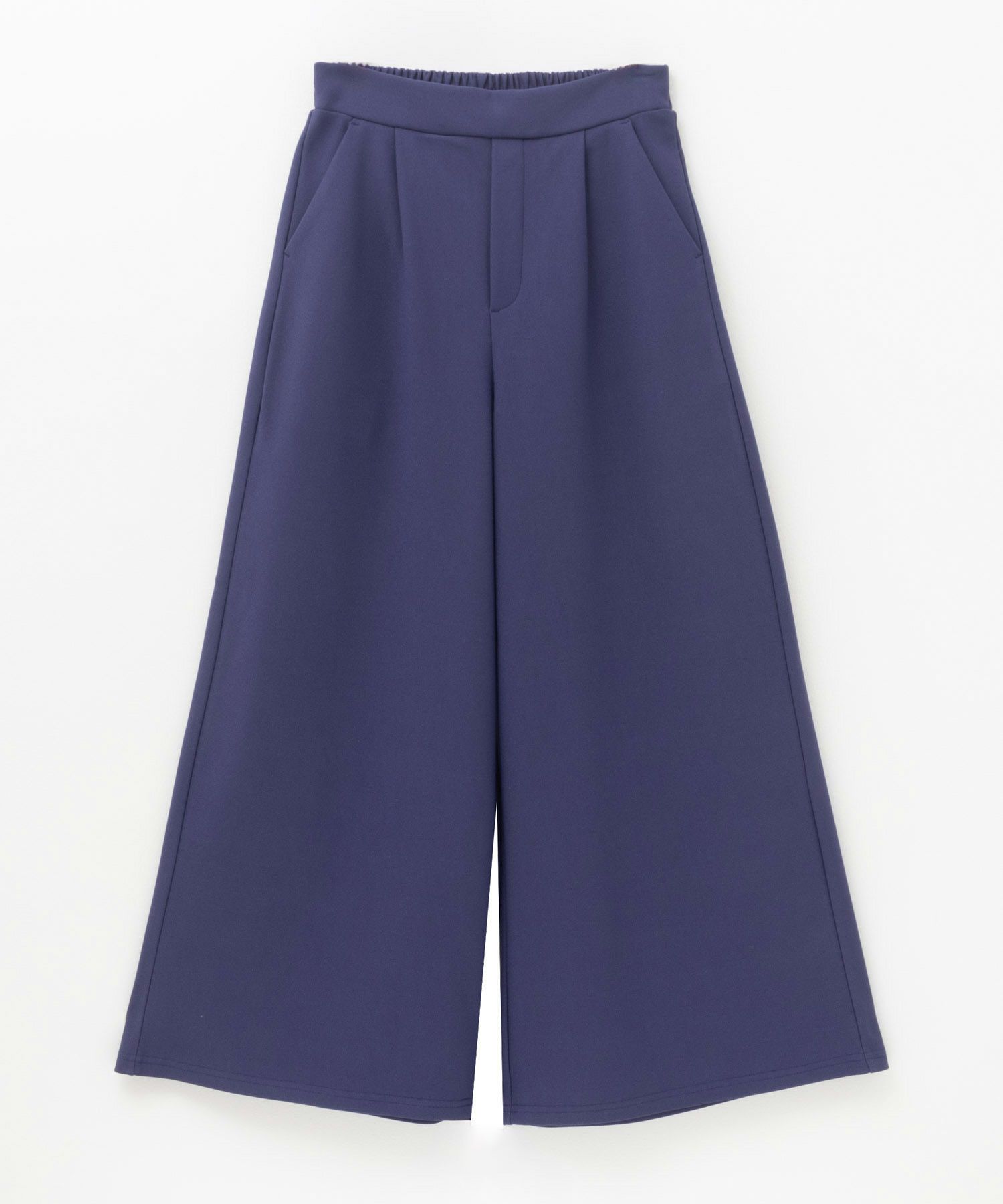 NAVY ボンディングワイドパンツ レディース