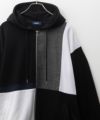 NAVY  切替ジップパーカー メンズ商品サムネイル-1