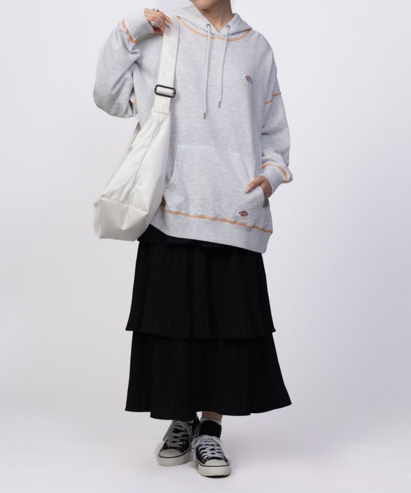 Dickies 裏毛ワッペンパーカー レディース