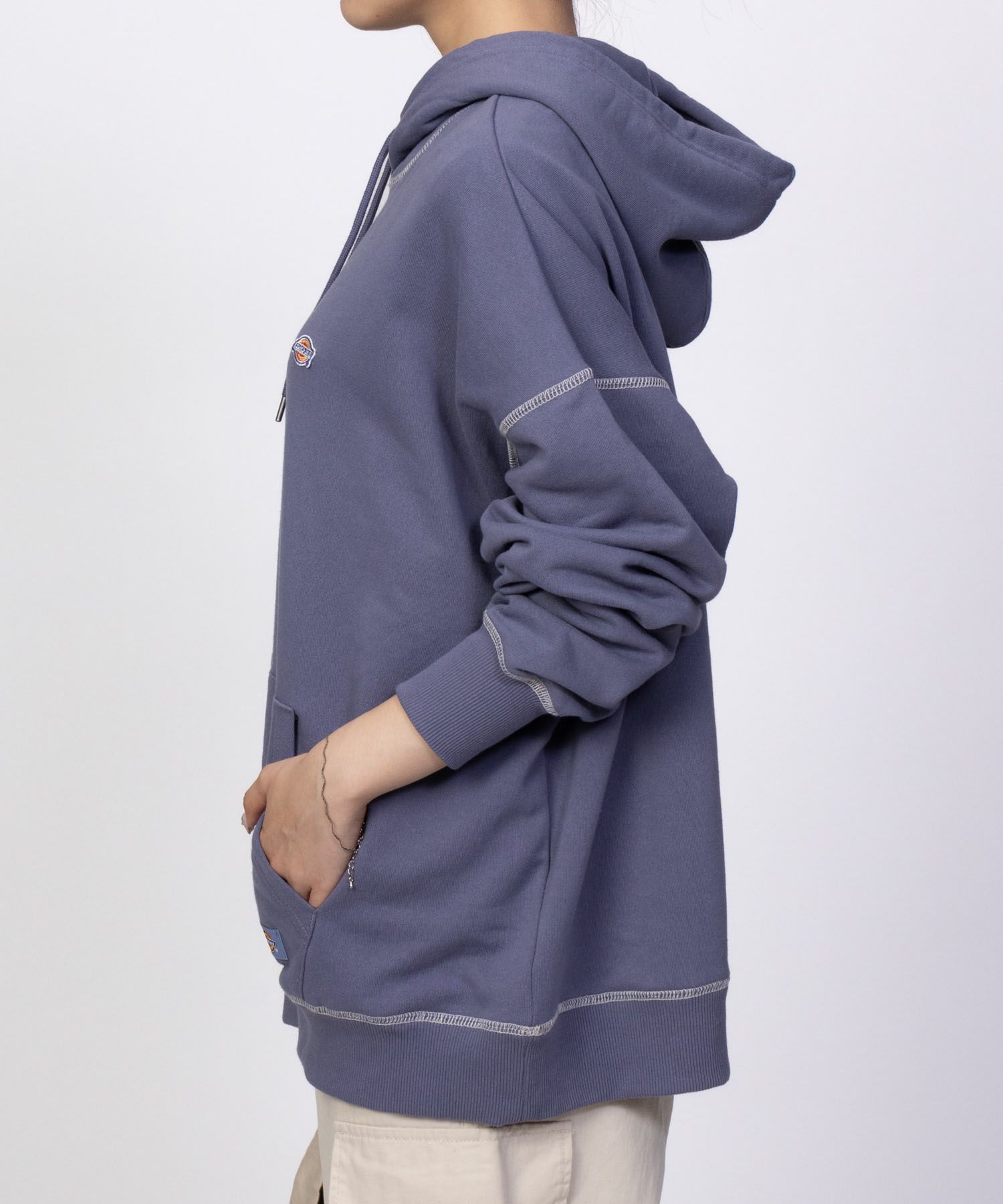 Dickies 裏毛ワッペンパーカー レディース商品画像-7