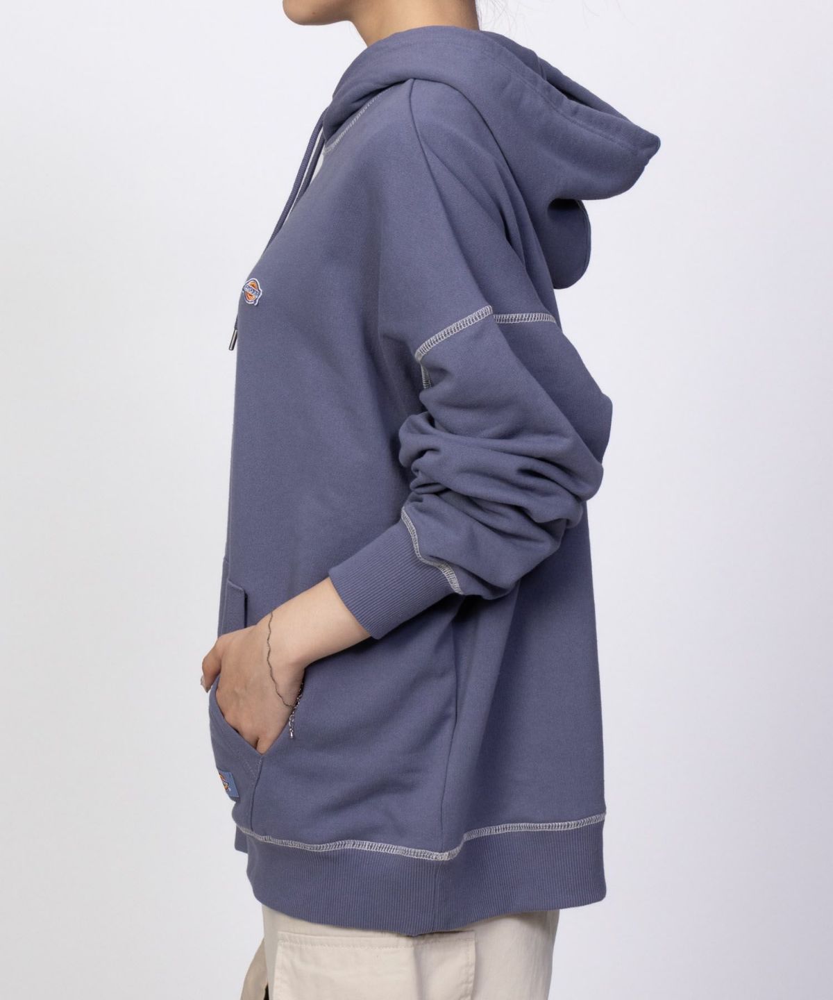 Dickies 裏毛ワッペンパーカー レディース