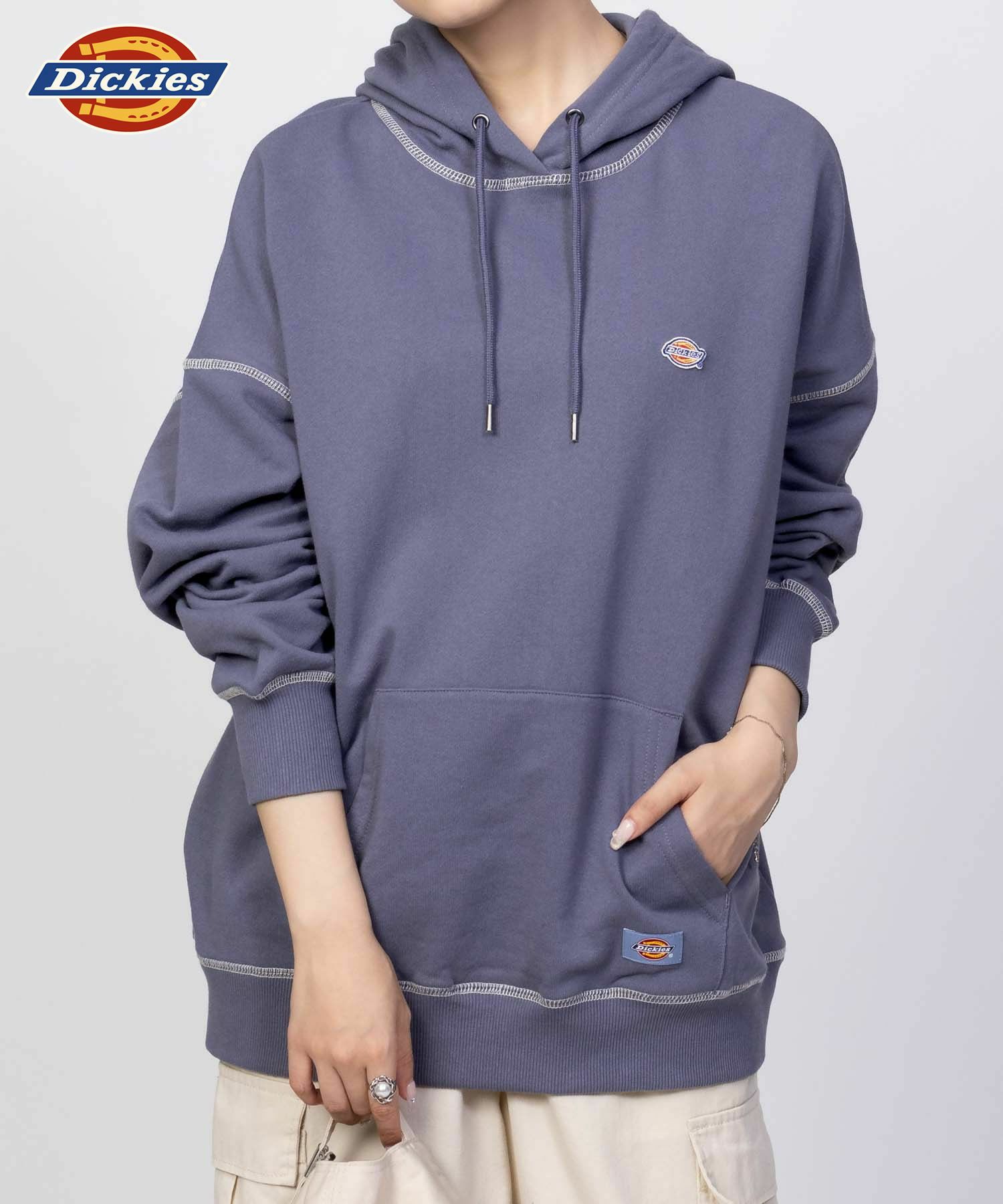 Dickies 裏毛ワッペンパーカー レディース商品画像-10