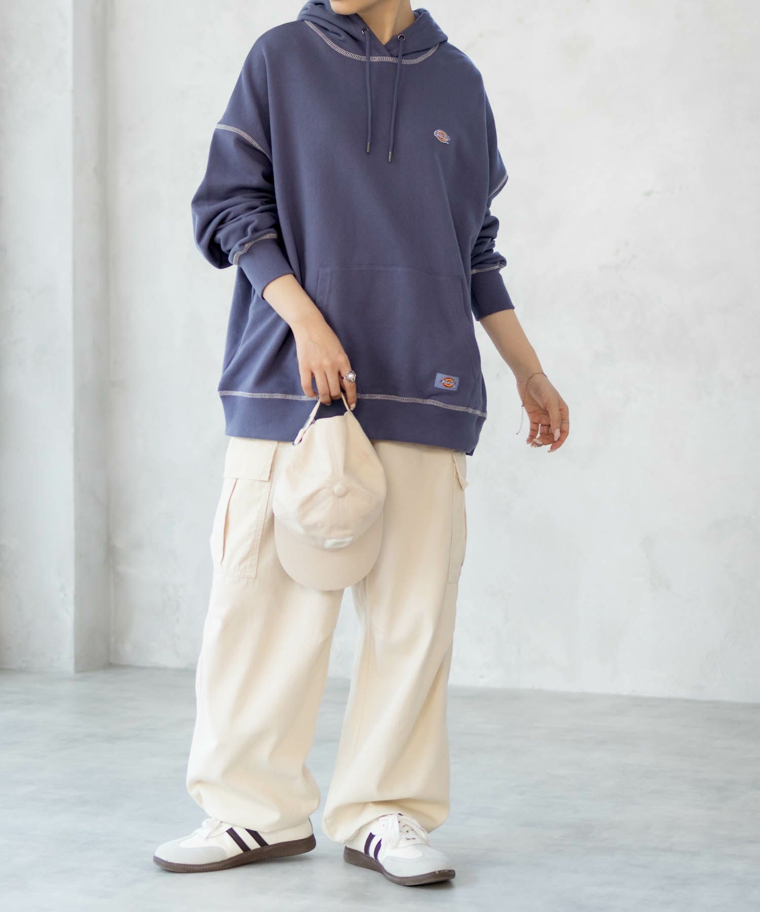 Dickies 裏毛ワッペンパーカー レディース商品画像-11