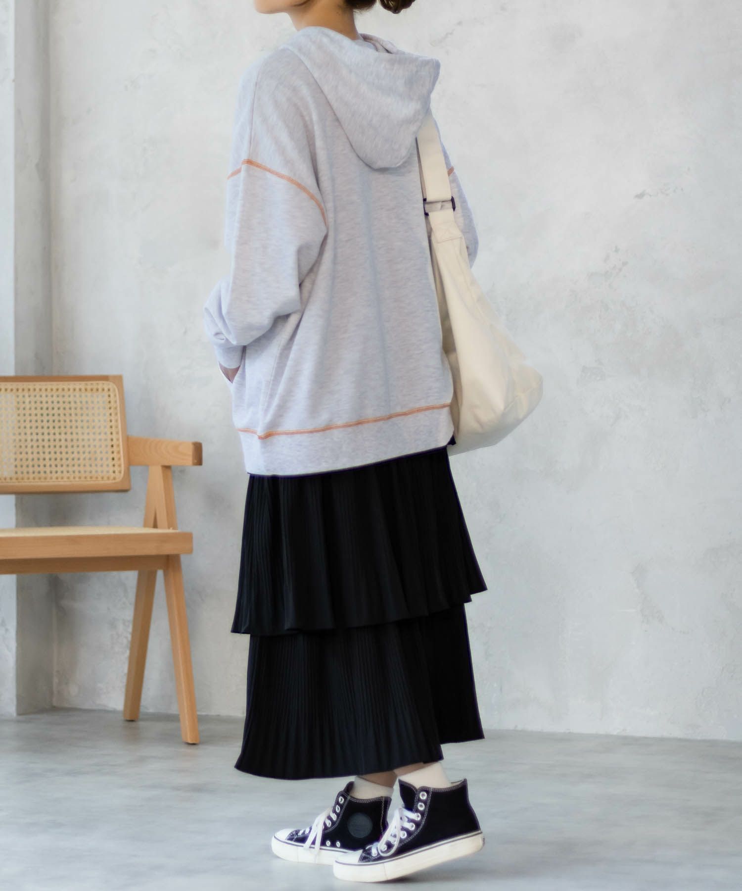 Dickies 裏毛ワッペンパーカー レディース商品画像-14