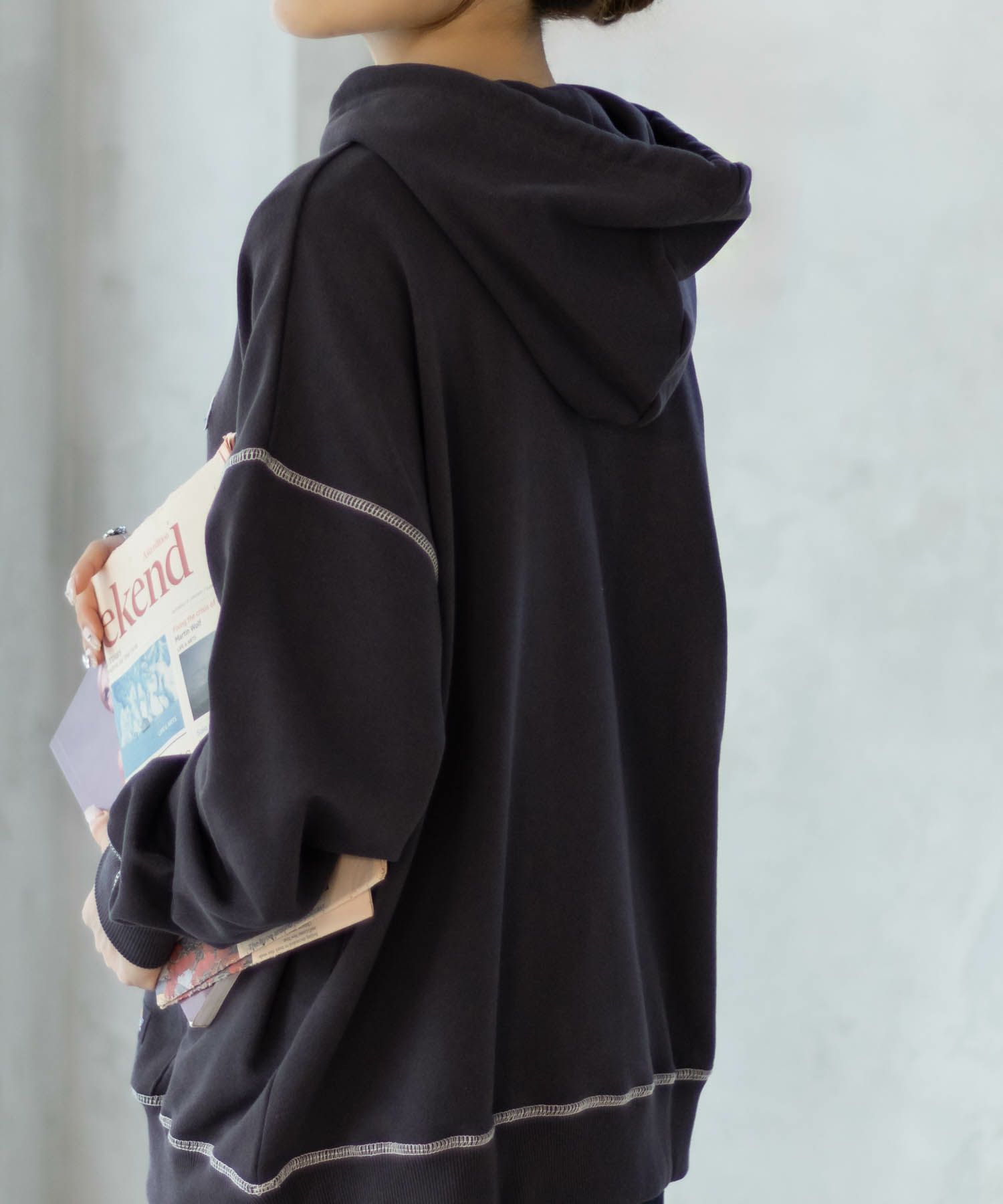 Dickies 裏毛ワッペンパーカー レディース