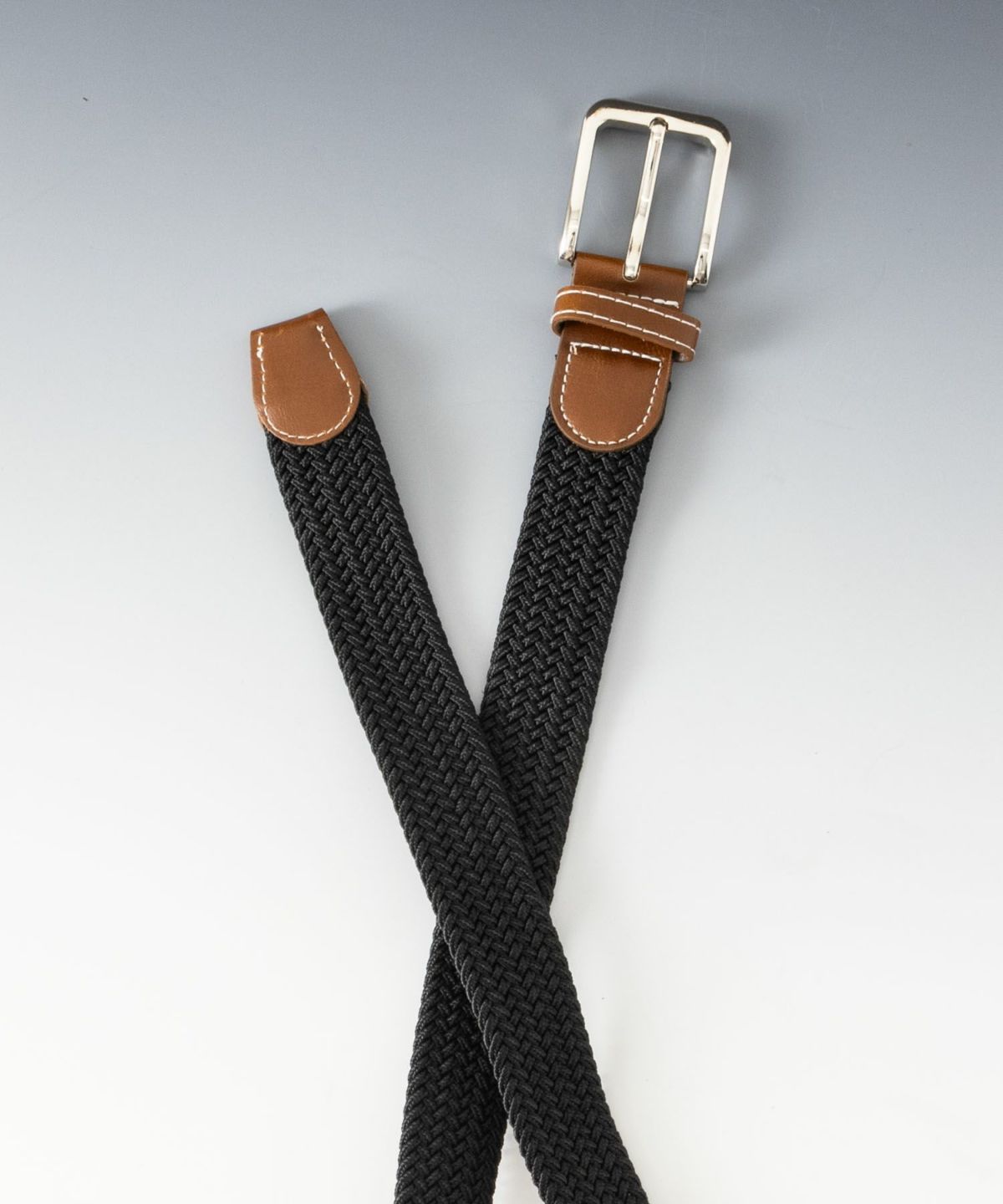 35mmゴムメッシュベルト メンズ