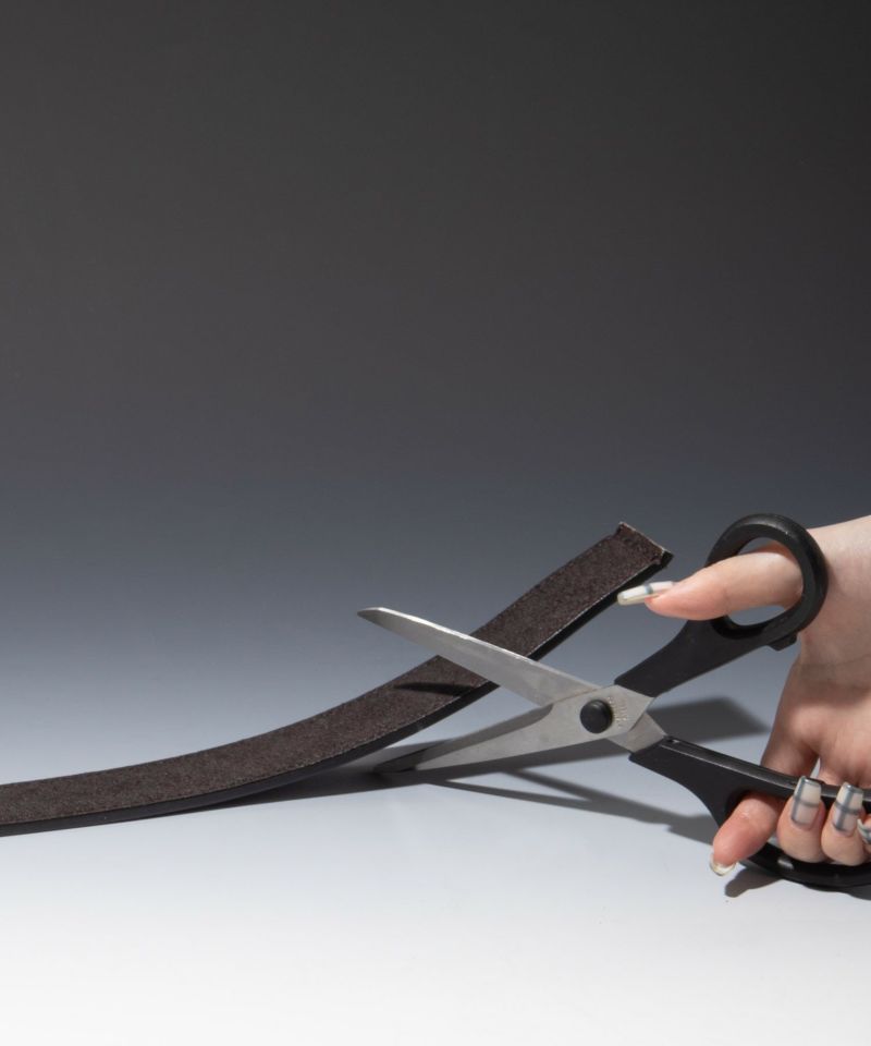 35mmエシカルレザーグラデーション塗装ベルト メンズ商品画像-9