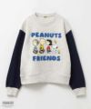 PEANUTS SNOOPY 袖配色トレーナー キッズ商品サムネイル-1