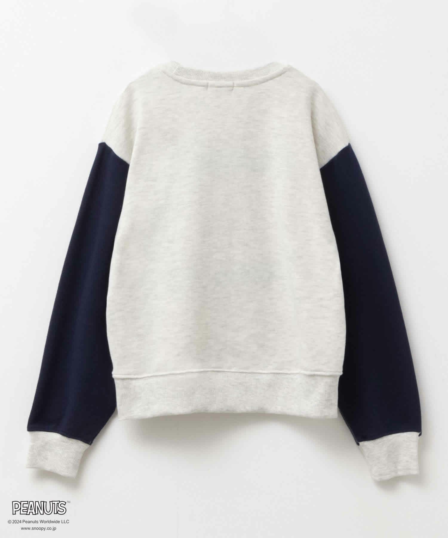 PEANUTS SNOOPY 袖配色トレーナー キッズ商品サムネイル-2