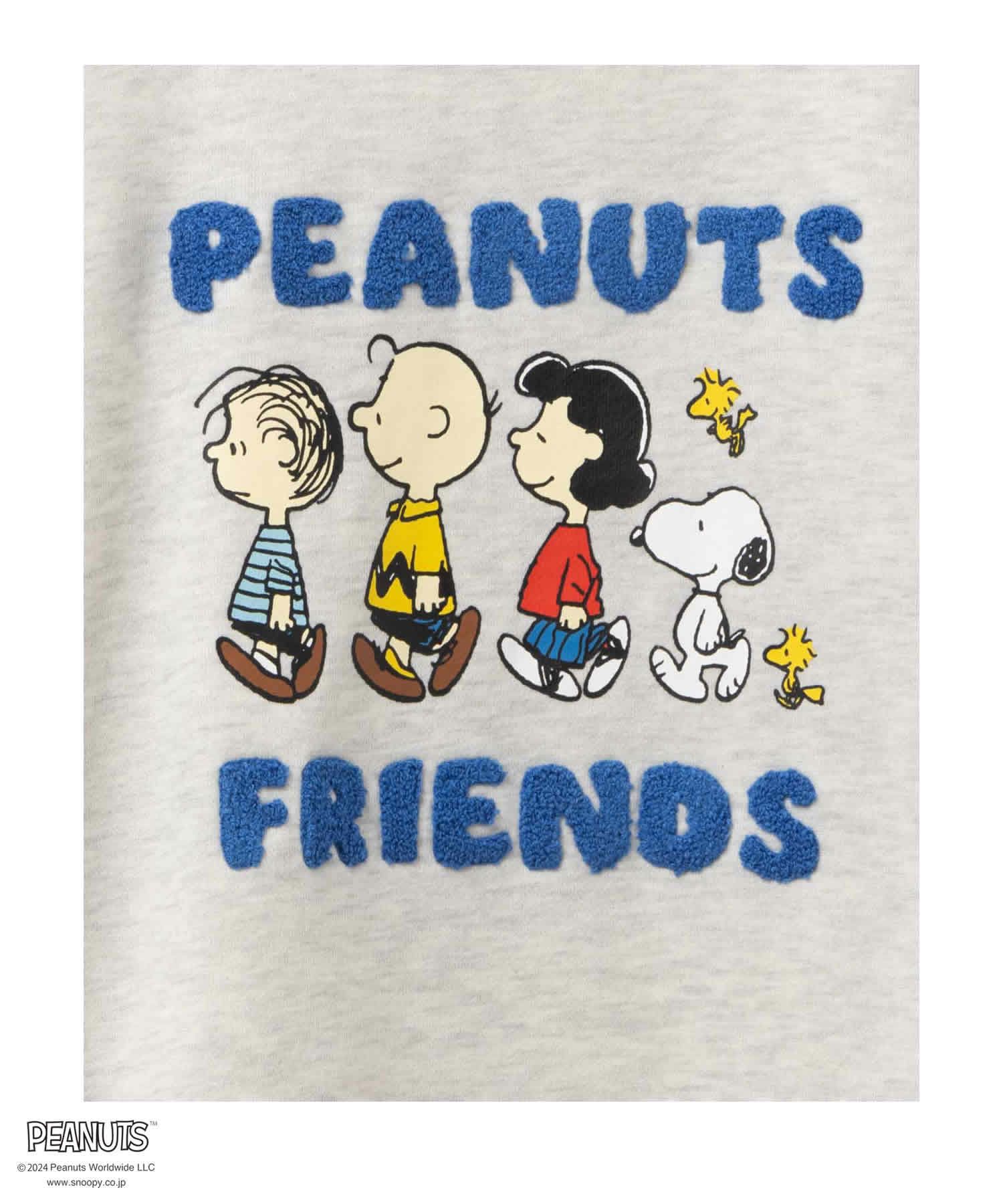 PEANUTS SNOOPY 袖配色トレーナー キッズ商品画像-3