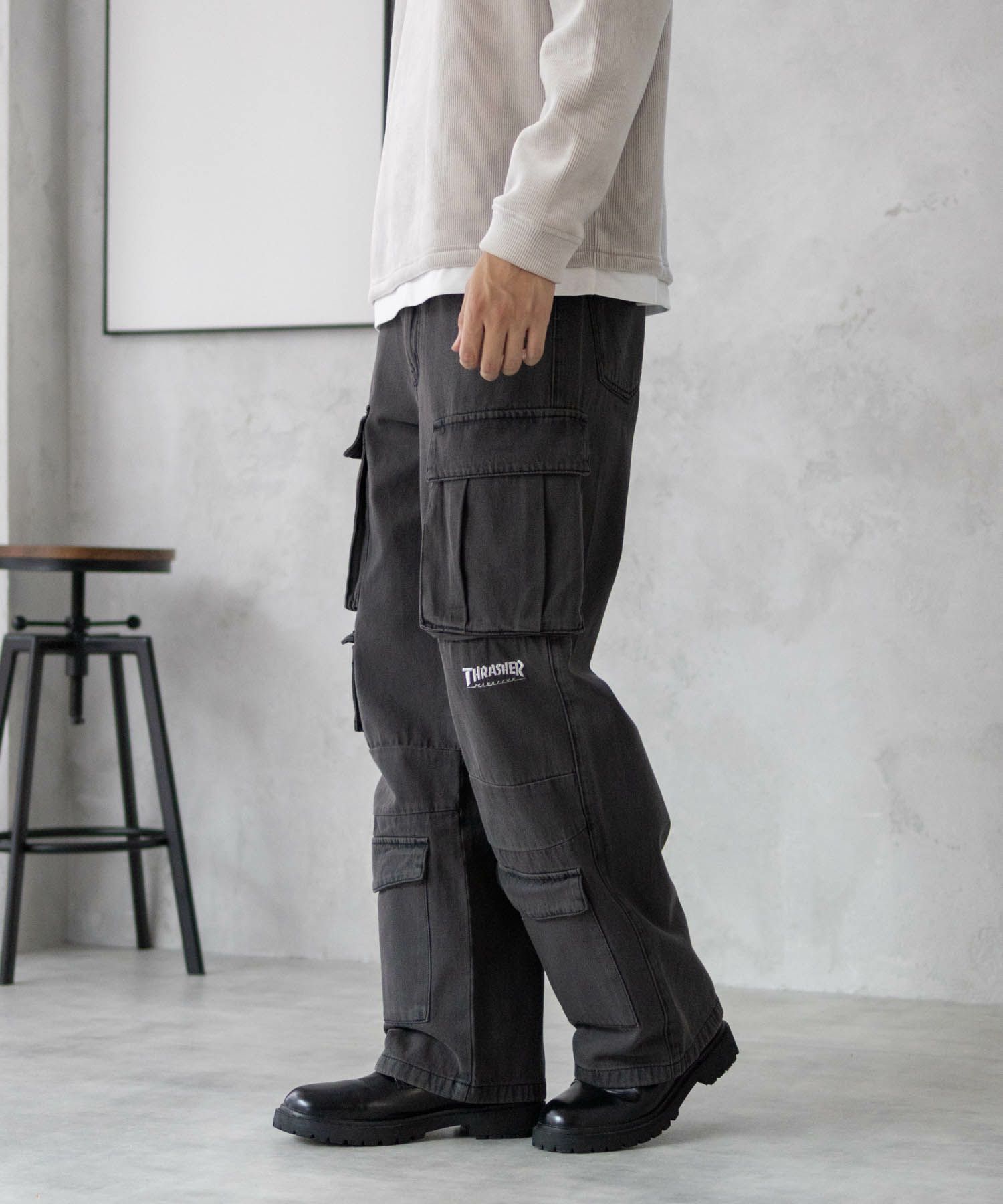 [期間限定価格]THRASHER  9ポケットデニムカーゴパンツ メンズ商品サムネイル-6