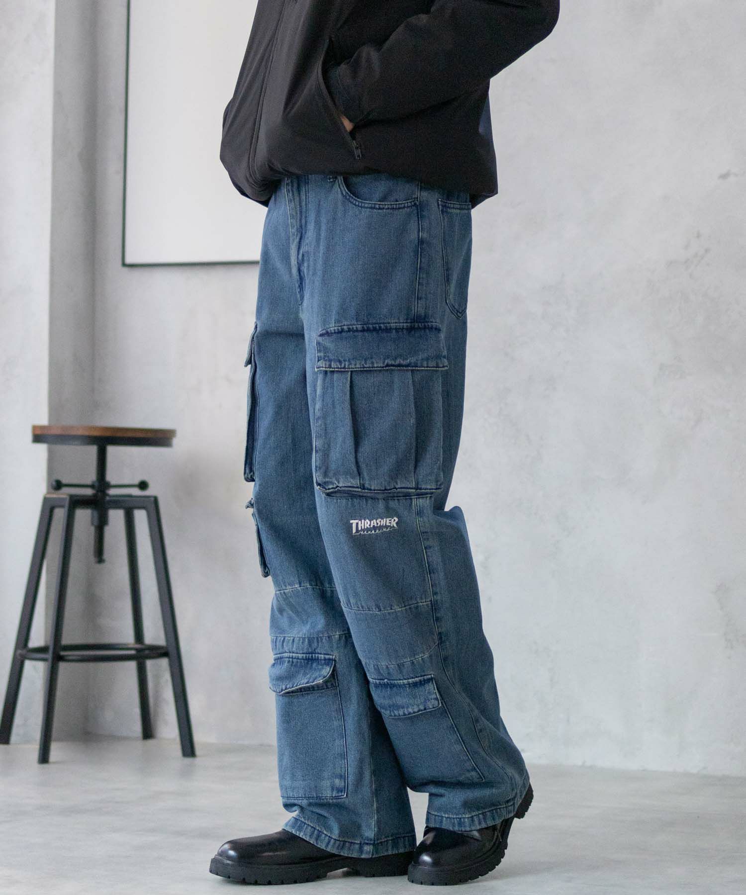THRASHER  9ポケットデニムカーゴパンツ メンズ商品画像-10