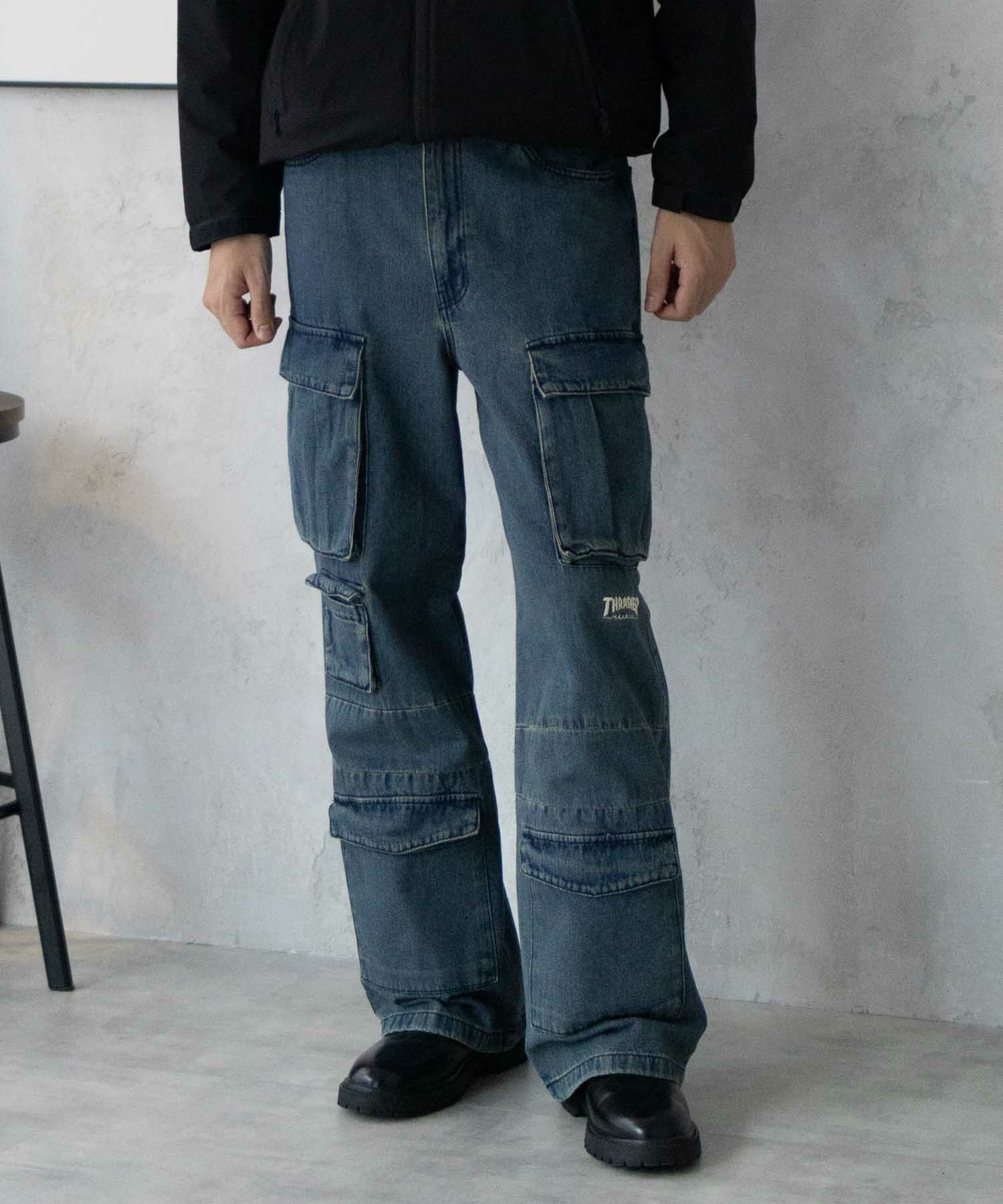 [期間限定価格]THRASHER  9ポケットデニムカーゴパンツ メンズ商品画像-11