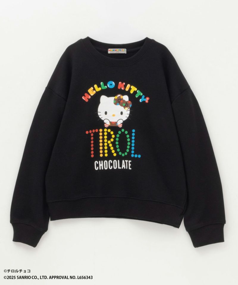 サンリオキャラクターズ×チロルチョコ ハローキティ プリントトレーナー キッズ商品画像-1