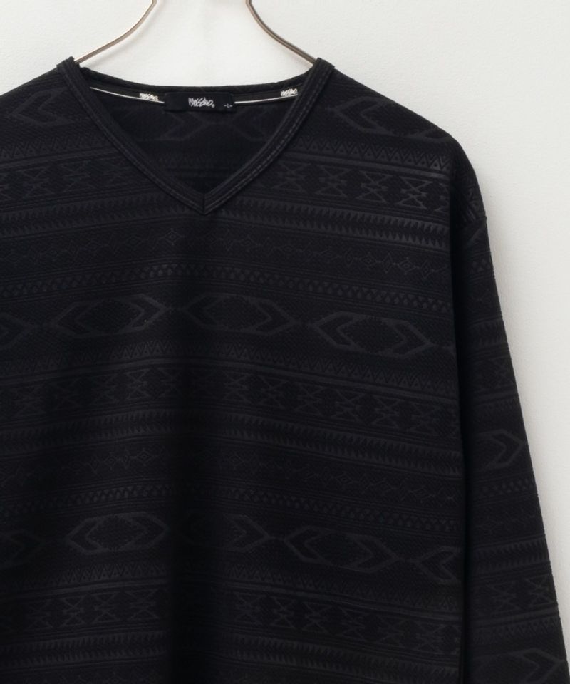 MOSSIMO  ふくれジャガード長袖Tシャツ メンズ商品画像-1
