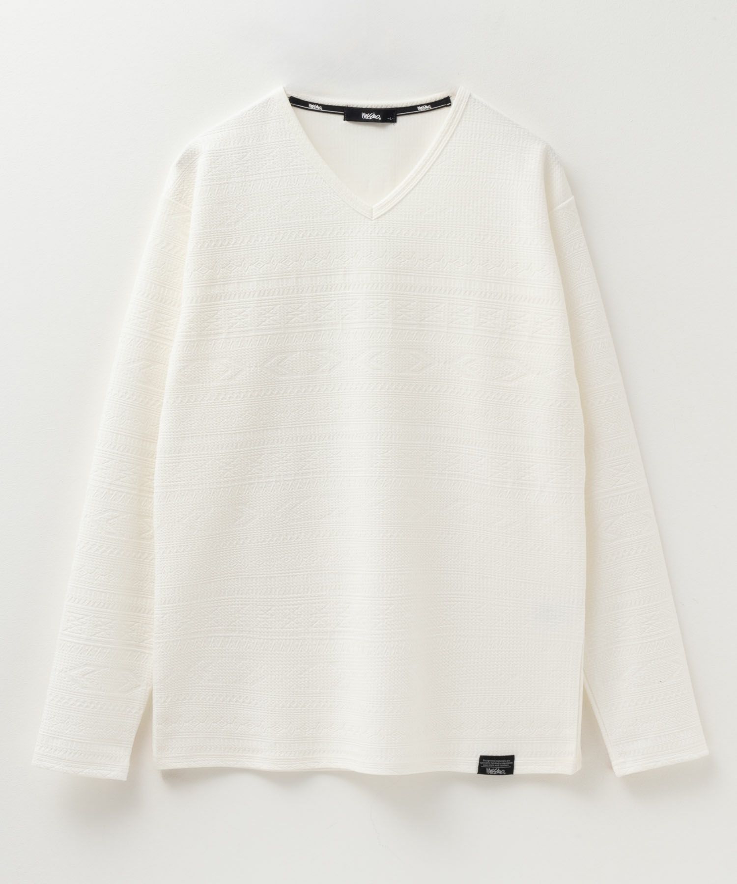 MOSSIMO ふくれジャガード長袖Tシャツ メンズ
