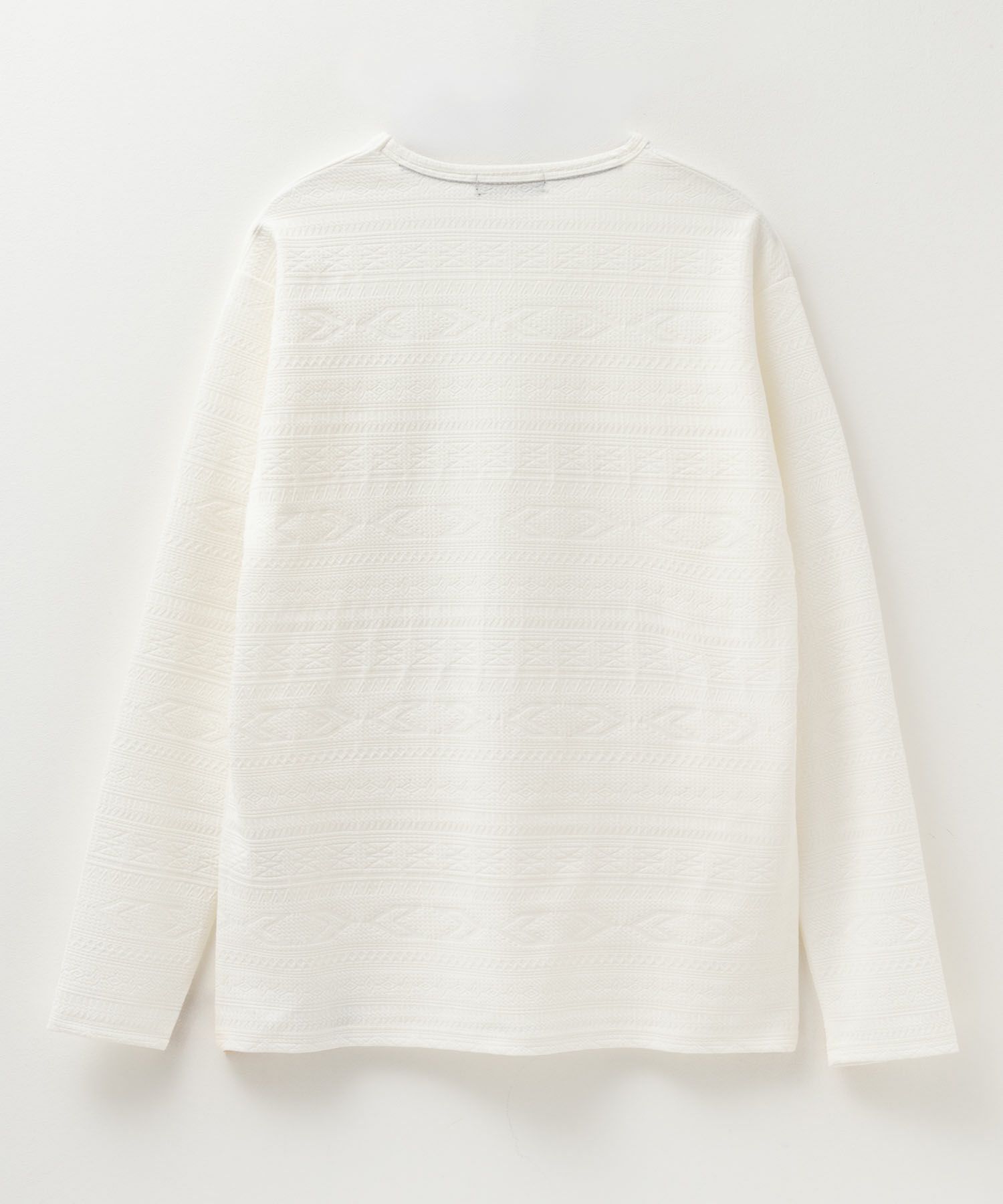 MOSSIMO ふくれジャガード長袖Tシャツ メンズ