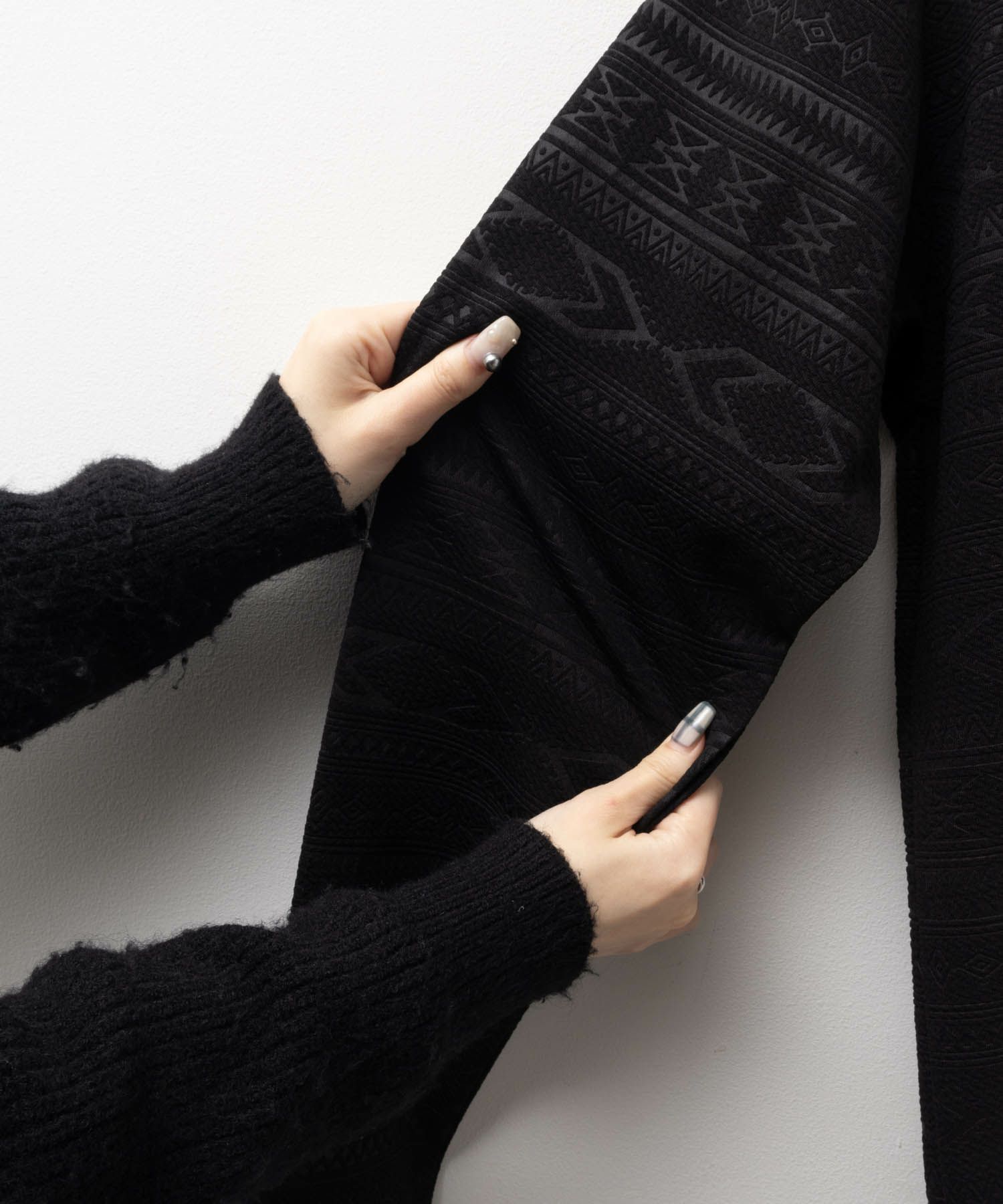 MOSSIMO  ふくれジャガード長袖Tシャツ メンズ商品画像-7