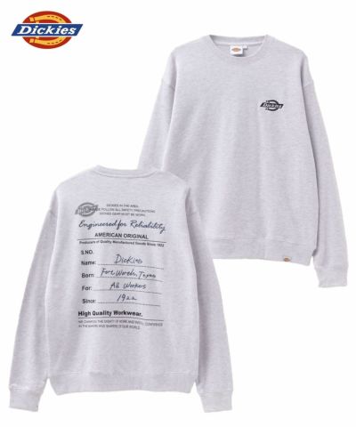 Dickies  裏毛刺繍クルーネック メンズ