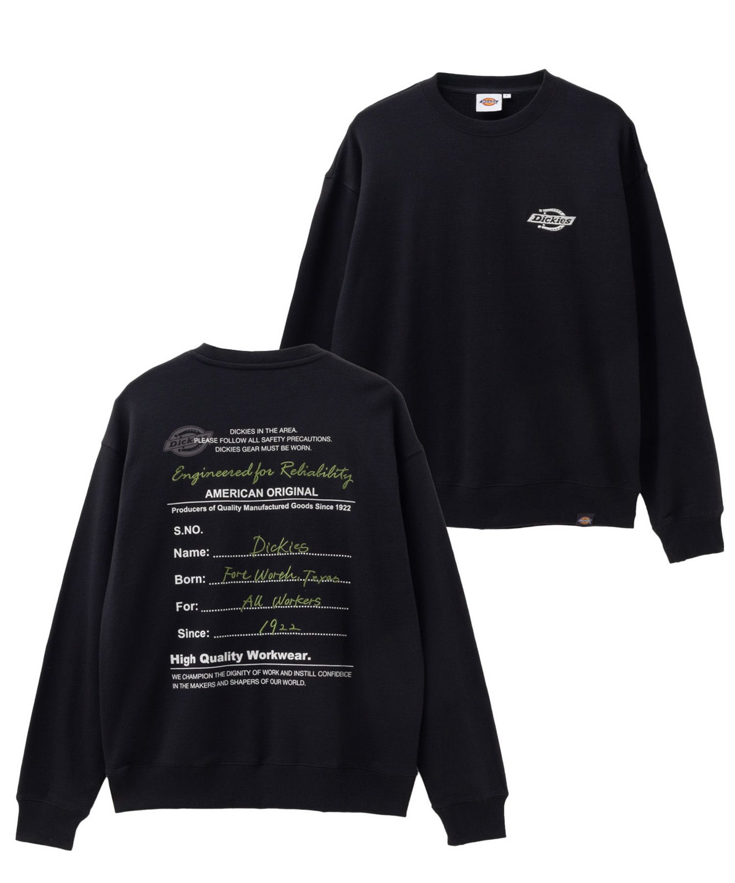 Dickies  裏毛刺繍クルーネック メンズ商品画像-2