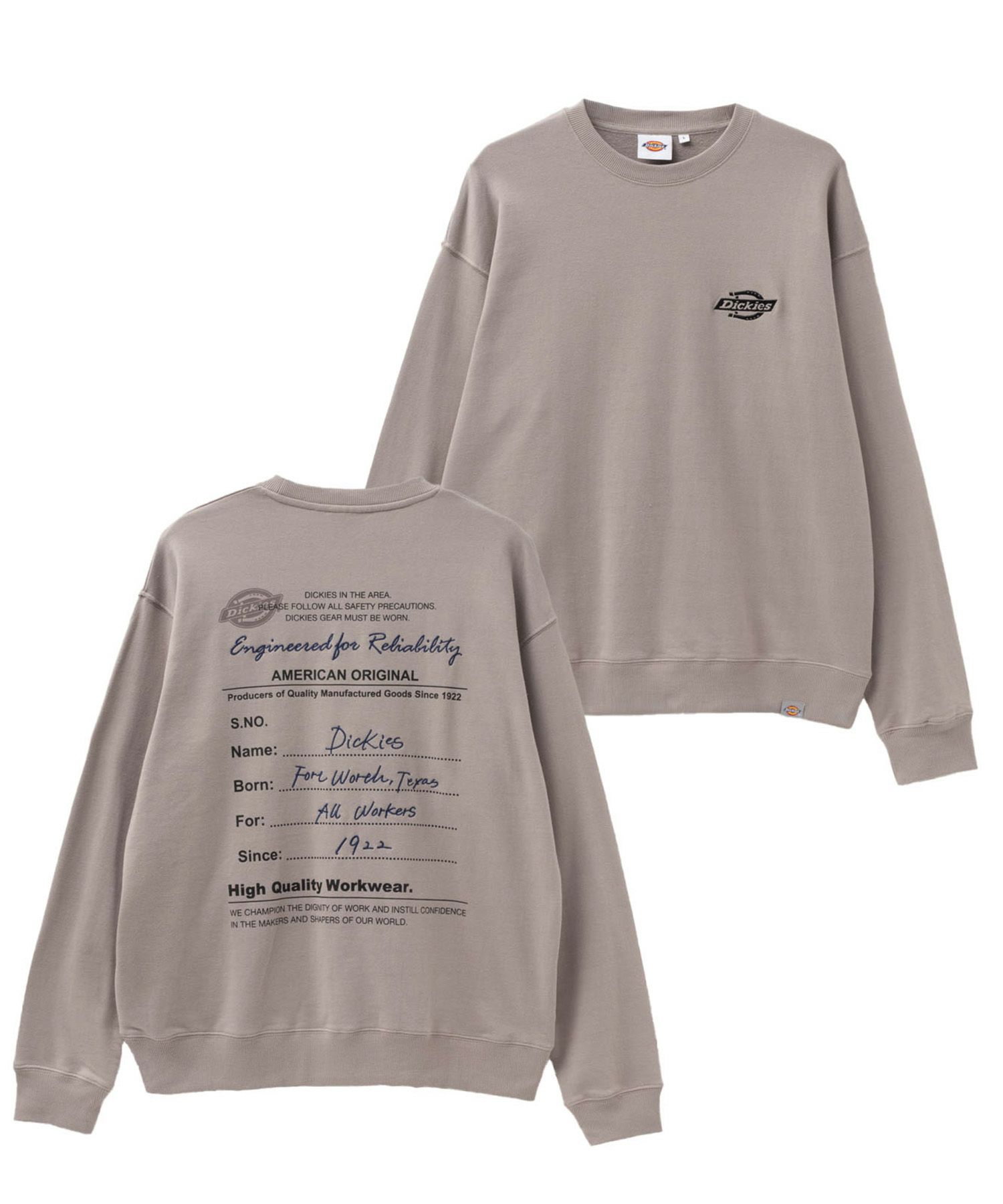 Dickies  裏毛刺繍クルーネック メンズ商品サムネイル-3