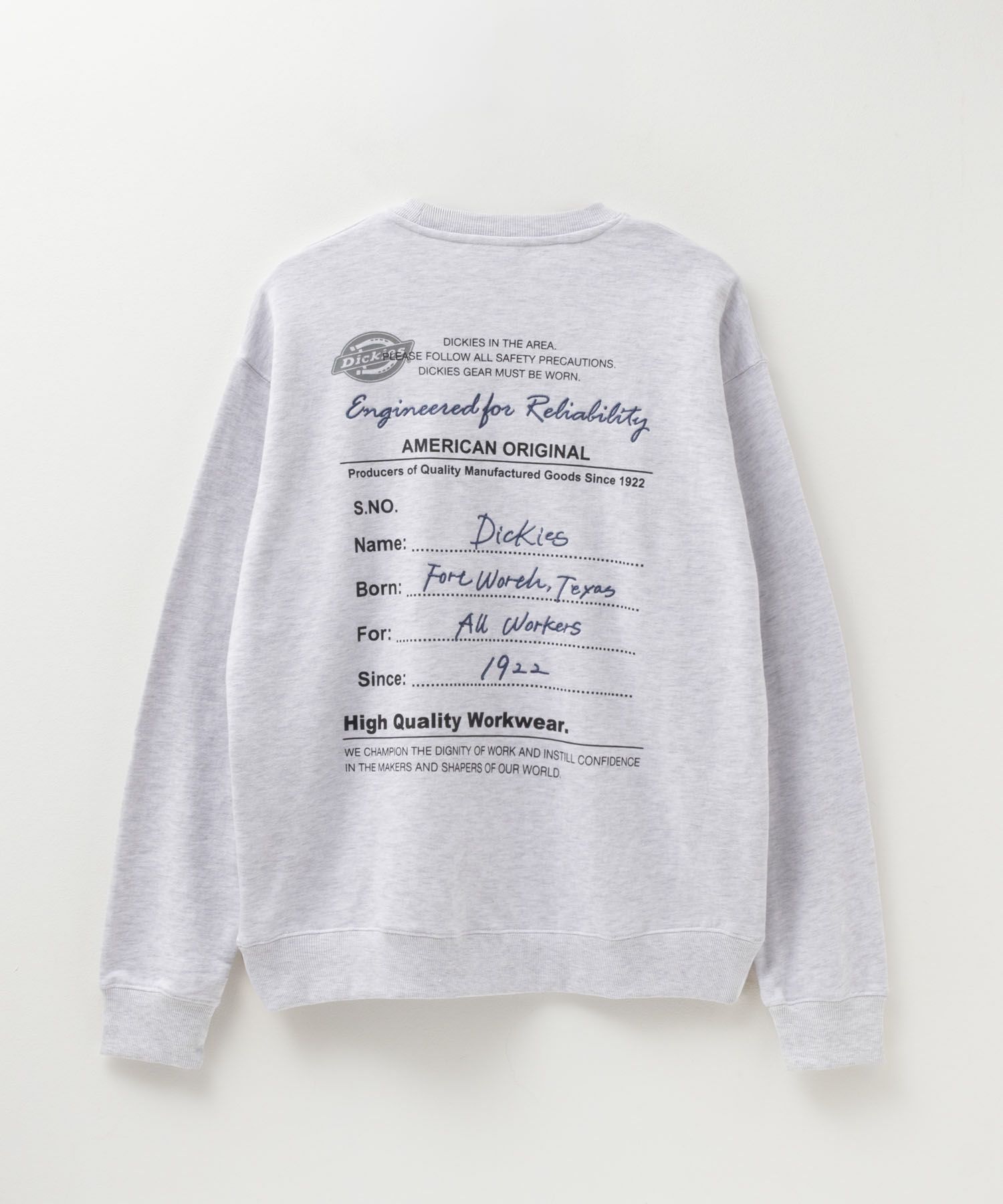 Dickies  裏毛刺繍クルーネック メンズ商品画像-5
