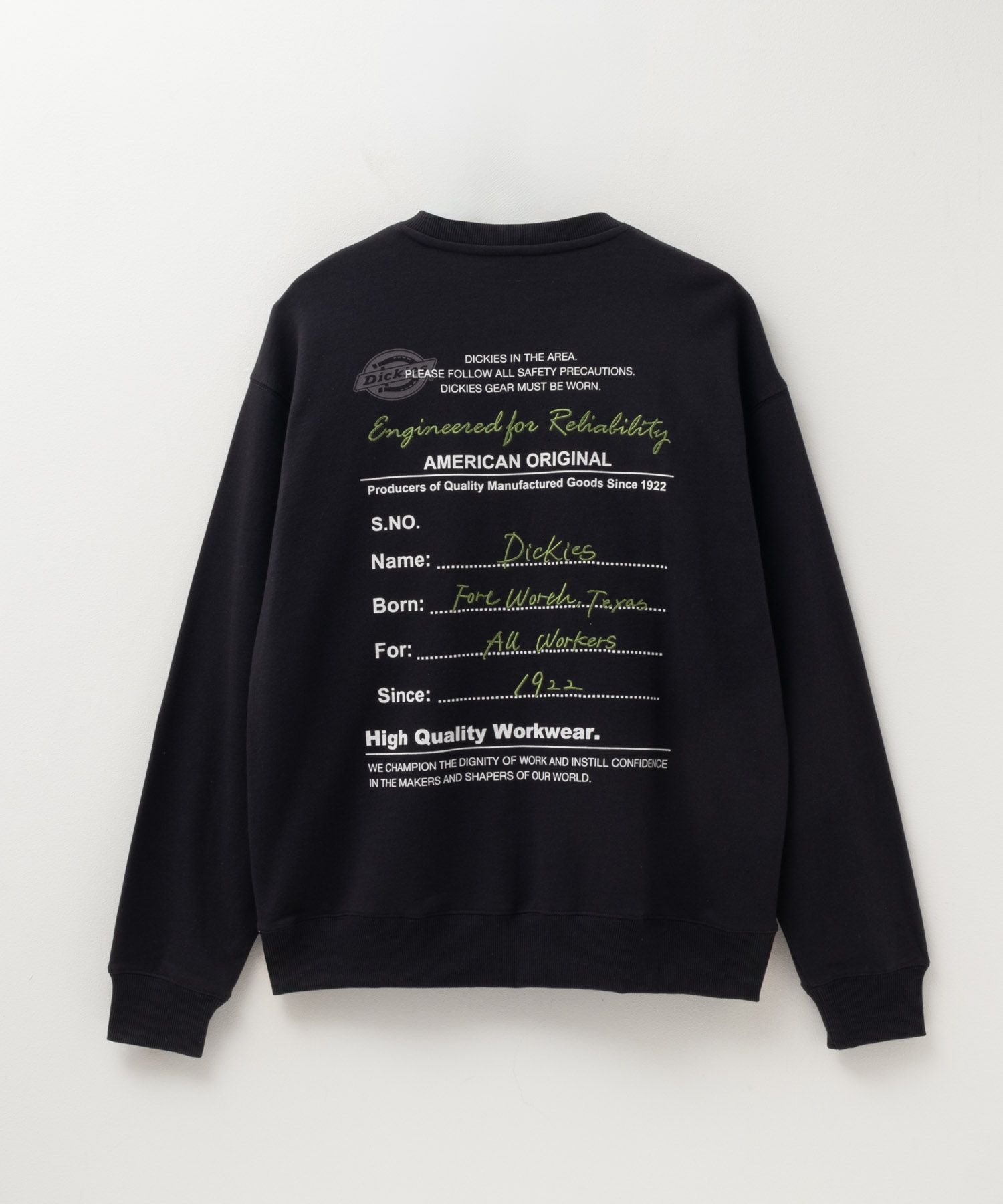 Dickies  裏毛刺繍クルーネック メンズ商品画像-7