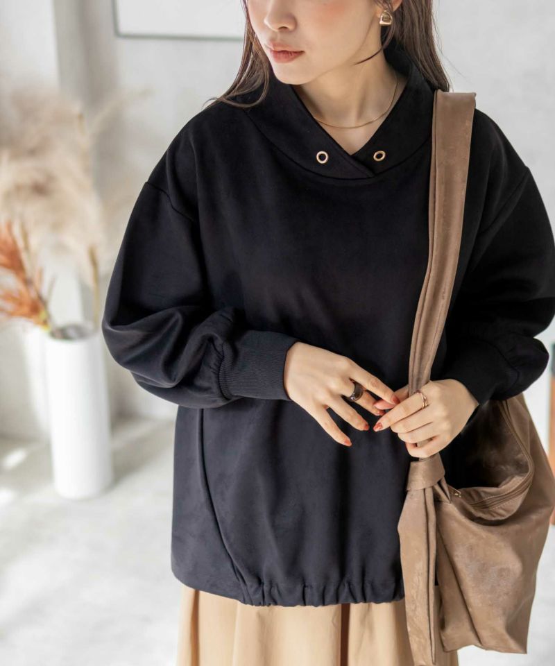 HusHusH  カットスエードハイネック レディース商品画像-2